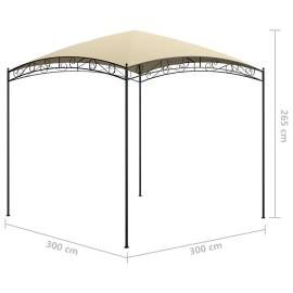 Pavilion, crem, 3 x 3 x 2,65 m, 180 g/m², 5 image