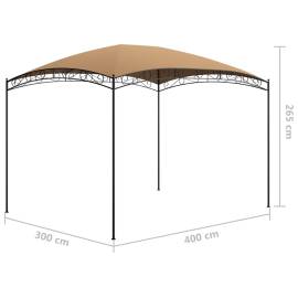 Pavilion, gri taupe, 3 x 4 x 2,65 m, 180 g/m², 5 image