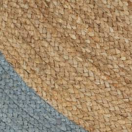 Covor manual cu margine măslinie, 120 cm, iută, 4 image