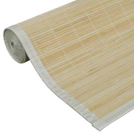 Carpetă dreptunghiulară din bambus natural, 80 x 300 cm, 5 image