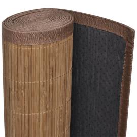 Covor din bambus 100x160 cm maro, 5 image