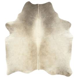 Covor din piele de vacă naturală, bej, 150 x 170 cm, 7 image