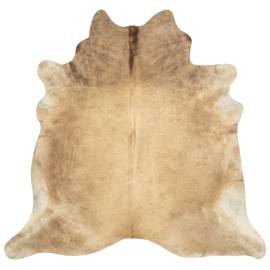 Covor din piele de vacă naturală, bej, 150 x 170 cm, 2 image