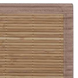Covor pătrat din bambus 120 x 180 cm, maro, 6 image
