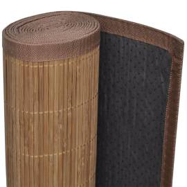 Covor pătrat din bambus 120 x 180 cm, maro, 4 image