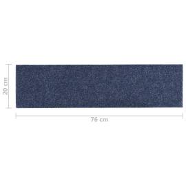Covorașe de scări autoadezive, 15 buc., albastru gri, 76x20 cm, 7 image