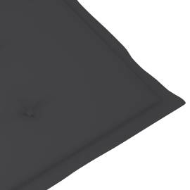 Pernă de șezlong, antracit, (75+105)x 50x3 cm, 7 image