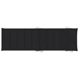 Pernă de șezlong, negru, 186x58x3 cm, 4 image