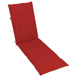 Pernă de șezlong, roșu, (75+105)x 50x3 cm, 4 image
