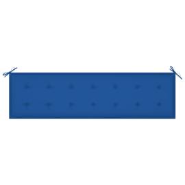 Pernă pentru bancă grădină, albastru regal, 180x50x3 cm, textil, 2 image