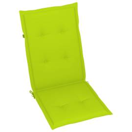Perne scaun de grădină, 4 buc., verde aprins, 120x50x4 cm, 2 image