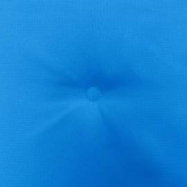 Perne scaun de grădină, 6 buc., albastru, 50x50x3 cm, textil, 2 image