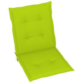 Perne scaun de grădină, 6 buc., verde aprins, 100x50x4 cm, 4 image