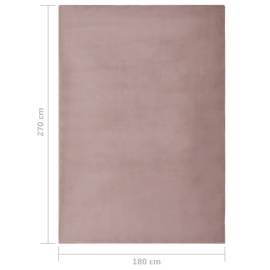 Covor, roz învechit, 180x270 cm, blană ecologică de iepure, 7 image