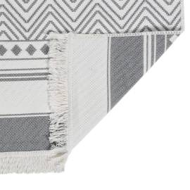Covor, gri și alb, 120x180 cm, bumbac, 5 image