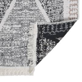 Covor, negru şi gri, 160x230 cm, bumbac, 5 image