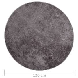Covor lavabil, gri, φ120 cm , antiderapant, 5 image