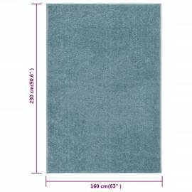 Covor cu fire scurte, albastru, 160x230 cm, 7 image