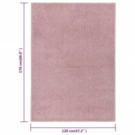 Covor cu fire scurte, roz, 120x170 cm, 7 image