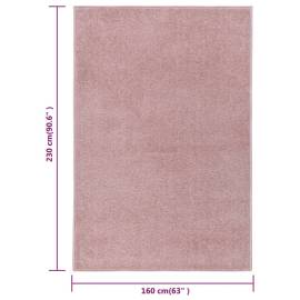 Covor cu fire scurte, roz, 160x230 cm, 7 image