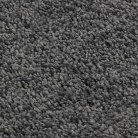 Covor pufos, gri închis, 140x200 cm, antiderapant, 4 image