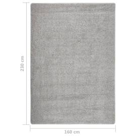 Covor pufos, gri închis, 160x230 cm, antiderapant, 5 image