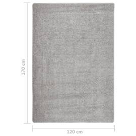 Covor pufos, gri deschis, 120x170 cm, antiderapant, 5 image