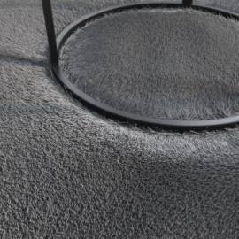 Covor lavabil moale shaggy 120x170 cm, anti-alunecare, antracit, 5 image