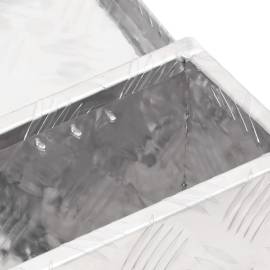 Cutie de depozitare, argintiu, 50x20,5x15 cm, aluminiu, 7 image