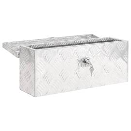 Cutie de depozitare, argintiu, 50x20,5x15 cm, aluminiu, 5 image