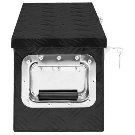 Cutie de depozitare, negru, 60x23,5x23 cm, aluminiu, 2 image
