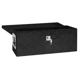 Cutie de depozitare, negru, 60x23,5x23 cm, aluminiu, 4 image