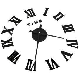 Ceas de perete 3d, negru, 100 cm, xxl, design modern, 3 image