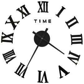 Ceas de perete 3d, negru, 100 cm, xxl, design modern, 2 image