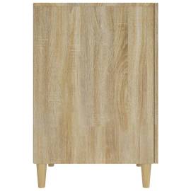 Birou, stejar sonoma, 140x50x75 cm, lemn compozit, 8 image