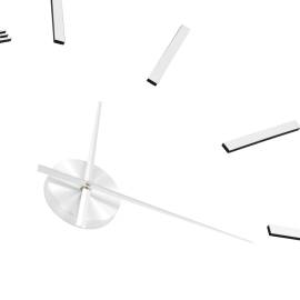 Ceas de perete 3d, argintiu, 100 cm, xxl, design modern, 5 image