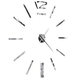Ceas de perete 3d, argintiu, 100 cm, xxl, design modern, 4 image