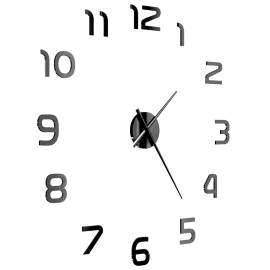 Ceas de perete 3d, negru, 100 cm, xxl, design modern, 4 image