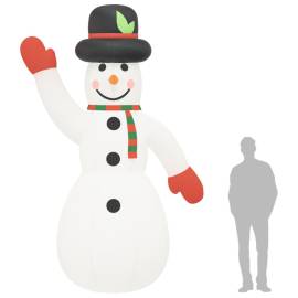 Om de zăpadă gonflabil cu led-uri, 370 cm, 11 image