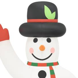 Om de zăpadă gonflabil pentru crăciun cu led-uri, 455 cm, 6 image