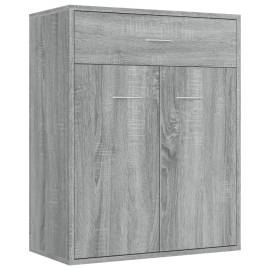 Servantă, sonoma gri, 60x30x75 cm, lemn prelucrat, 2 image