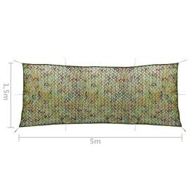 Plasă de camuflaj cu geantă de depozitare, verde, 1,5x5 m, 5 image