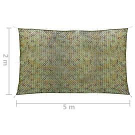Plasă de camuflaj cu geantă de depozitare, verde, 2x5 m, 5 image