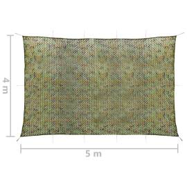 Plasă de camuflaj cu geantă de depozitare, verde, 4x5 m, 5 image