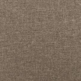 Cadru de pat box spring, gri taupe, 100x200 cm, textil, 8 image