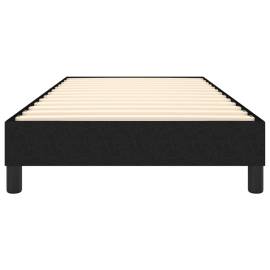 Cadru de pat continental, negru, 80x200 cm, material textil, 5 image