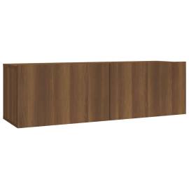 Set dulapuri tv, 2 piese, stejar maro, lemn prelucrat, 6 image