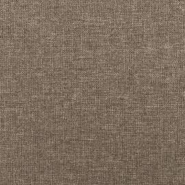 Cadru de pat box spring, gri taupe, 140x190 cm, textil, 8 image