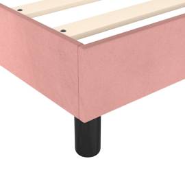 Cadru de pat box spring, roz, 180x200 cm, catifea, 7 image