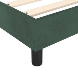 Cadru de pat box spring, verde închis, 180x200 cm, catifea, 7 image